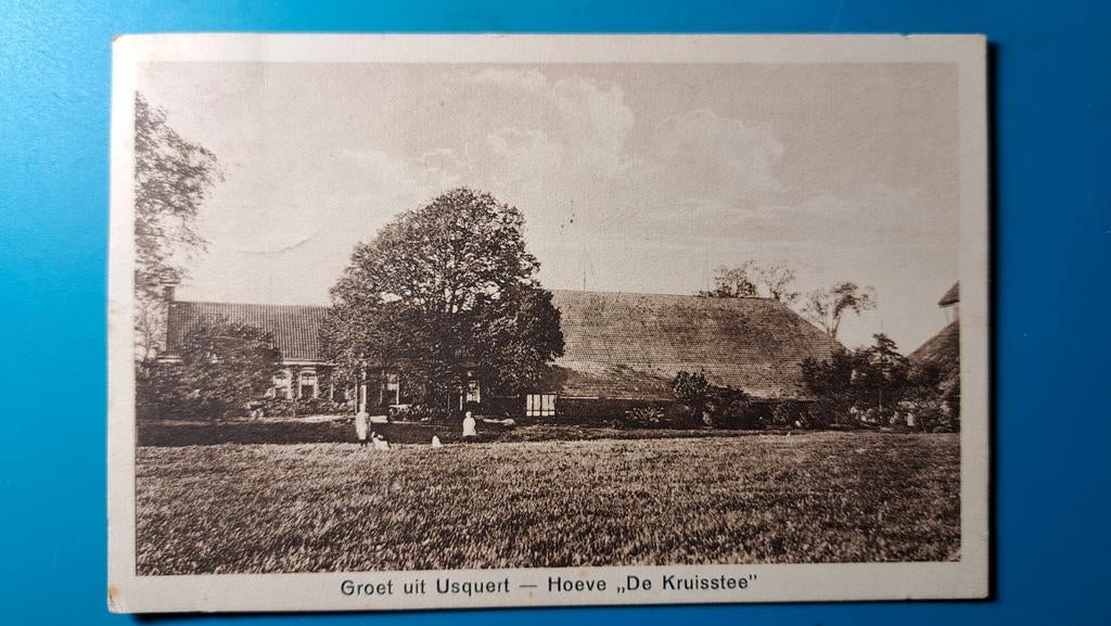 Usquert Hoeve De Kruisstee 1944, Ophalen of Verzenden, 1940 tot 1960, Gelopen, Groningen