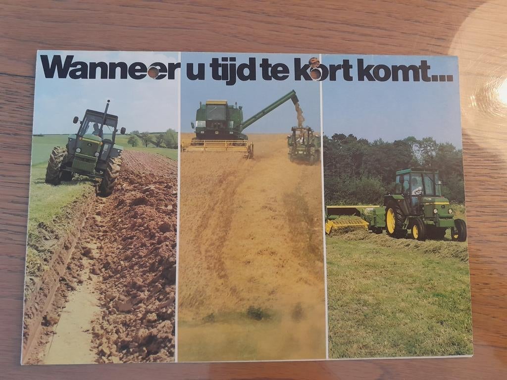 John Deere overzicht folder, Ophalen of Verzenden, Zo goed als nieuw
