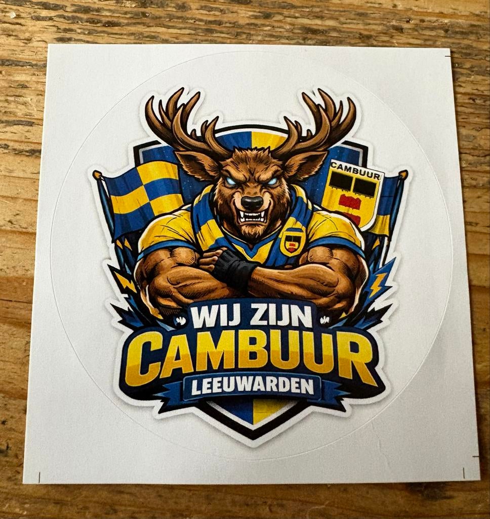 Cambuurstickers, Ophalen of Verzenden, Zo goed als nieuw, Buitenlandse clubs, Poster, Plaatje of Sticker