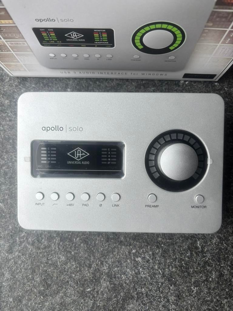 UAD Apollo Solo USB met extra plugins, Ophalen of Verzenden, Zo goed als nieuw, Audio