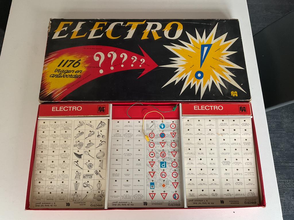 Electro spel , vintage, met 36 bladen, Ophalen of Verzenden, Zo goed als nieuw