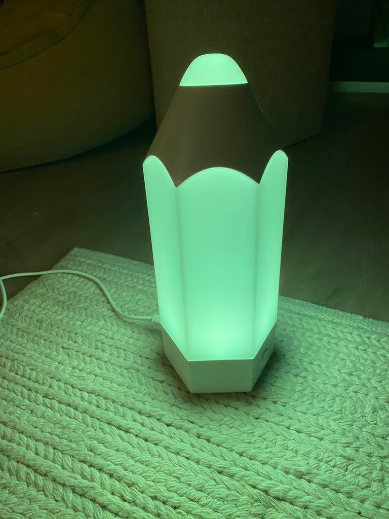 Potloodlamp wit; verschillende kleuren in te stellen, Ophalen of Verzenden, Zo goed als nieuw, Minder dan 50 cm