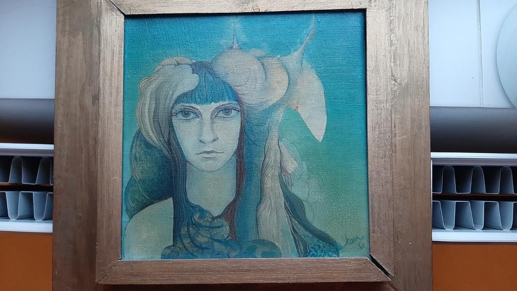 Schilderij Aart van Beusekom, 1968, SBK Amsterdam, Ophalen