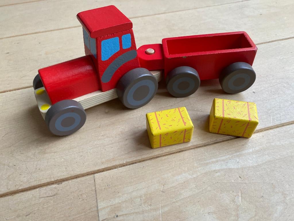 Houten tractor, Ophalen of Verzenden, Gebruikt