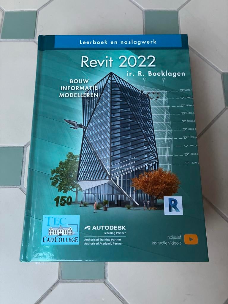 Revit 2022 Leerboek en Naslagwerk, Ophalen, Nieuw, Bouwkunde