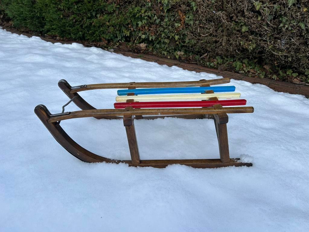 Authentieke slee, Ophalen, Gebruikt