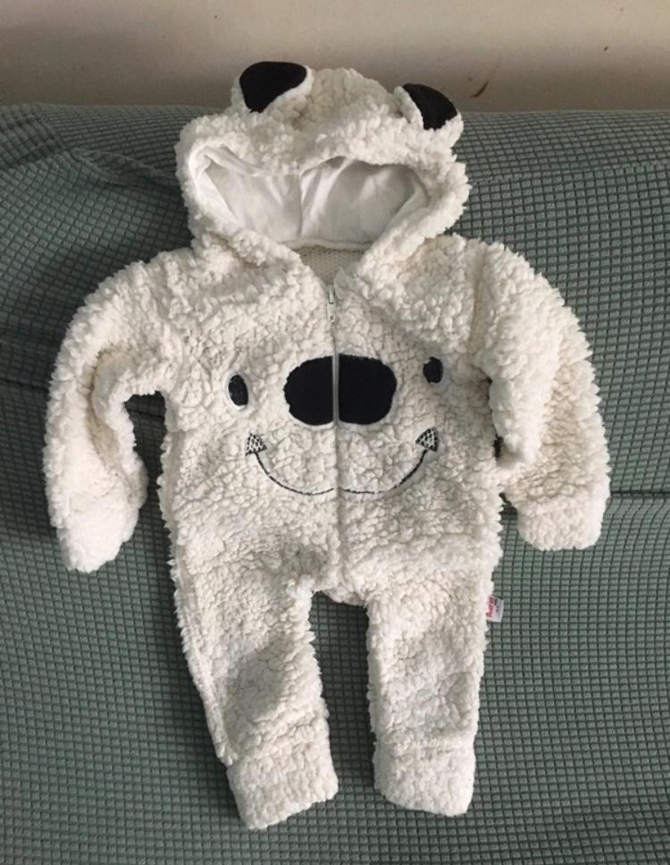 Beren boxpakje wit onesie 9 maanden maat 62 - 68, Kinderen en Baby's, Babykleding | Maat 62, Ophalen of Verzenden, Zo goed als nieuw