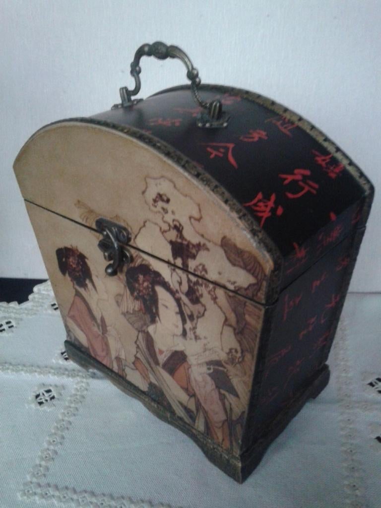 luxe Geschenkdoos / Cadeaubox / Sieradendoos, afb. Geisha's, Ophalen of Verzenden