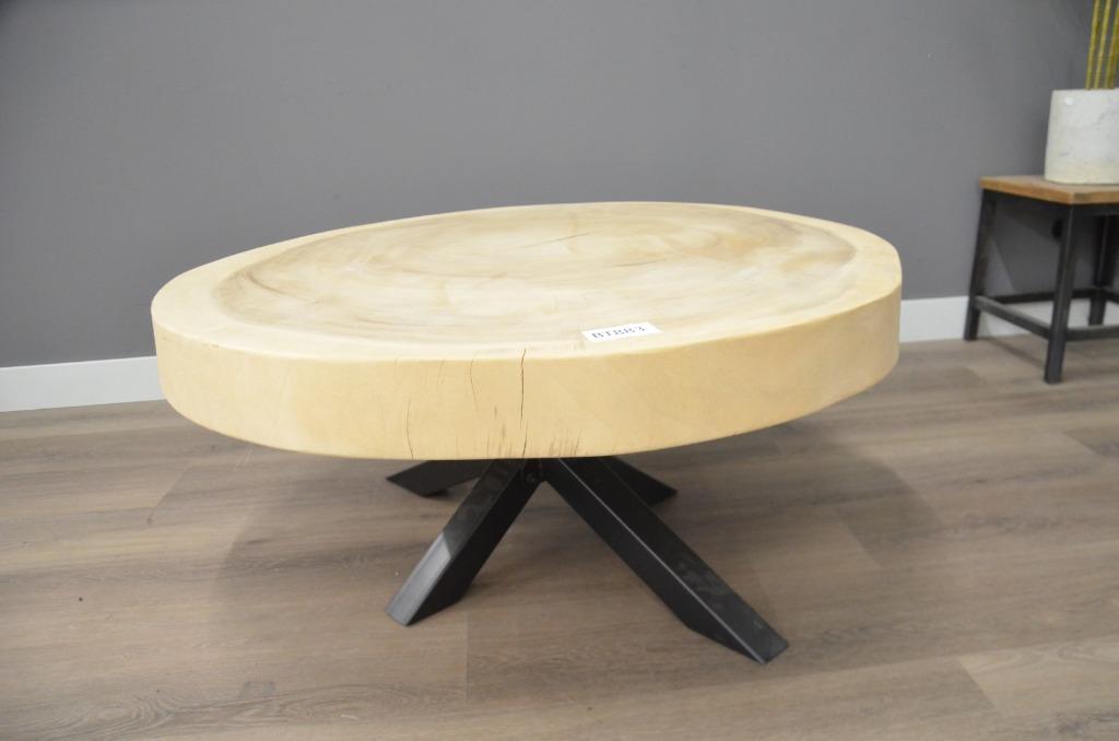 Suar salontafel 100 cm met spinpoot- BT883, Overige materialen, Vierkant, Nieuw, Minder dan 50 cm