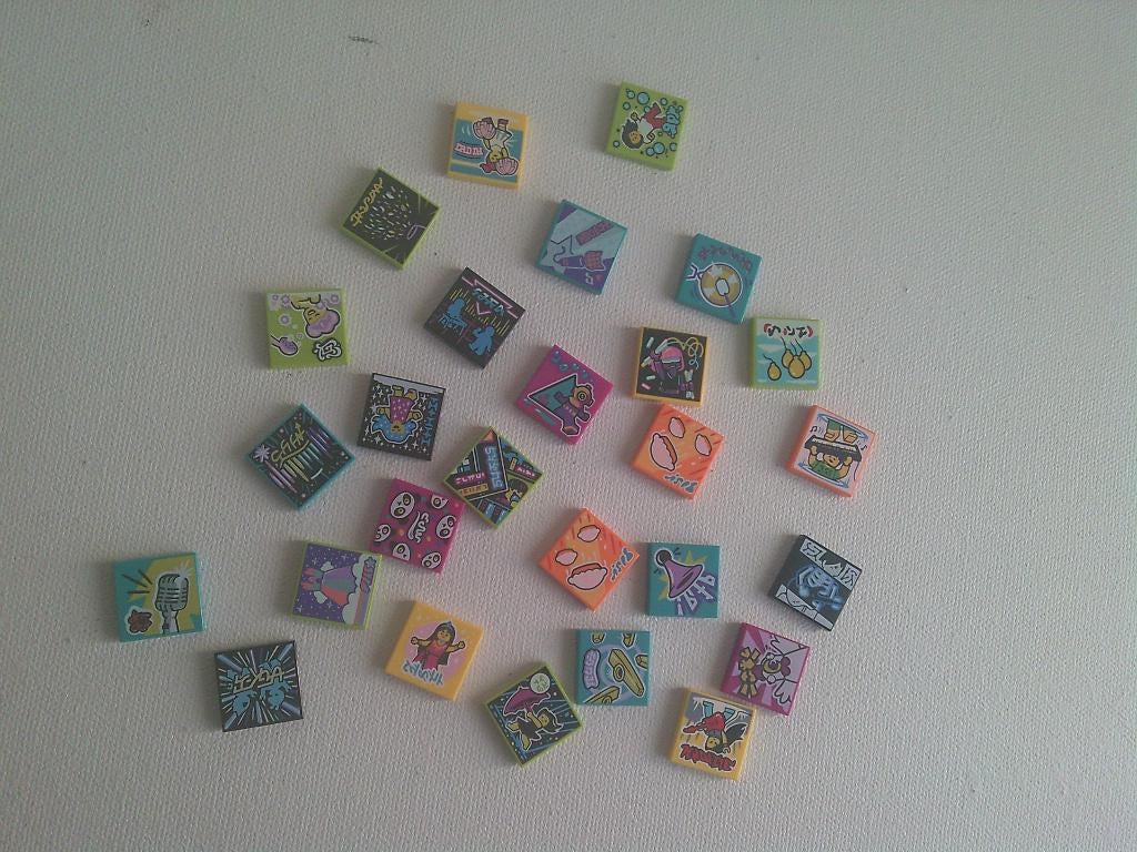 Lego: Tegels 2x2 met plaatjes 27 stuks  Vidiyo, Ophalen of Verzenden, Nieuw, Lego