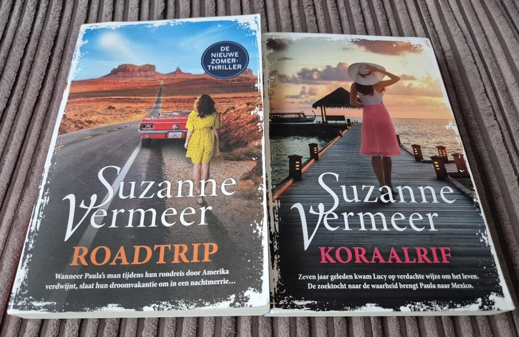 Suzanne Vermeer - Roadtrip & Koraalrif - deel 1 & 2, Ophalen of Verzenden, Zo goed als nieuw, Suzanne Vermeer, Nederland