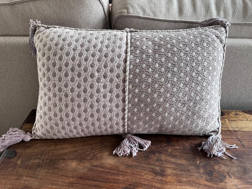 Sissy Boy Homeland  sierkussen, Huis en Inrichting, Woonaccessoires | Kussens, Ophalen, Zo goed als nieuw, Paars, Rechthoekig