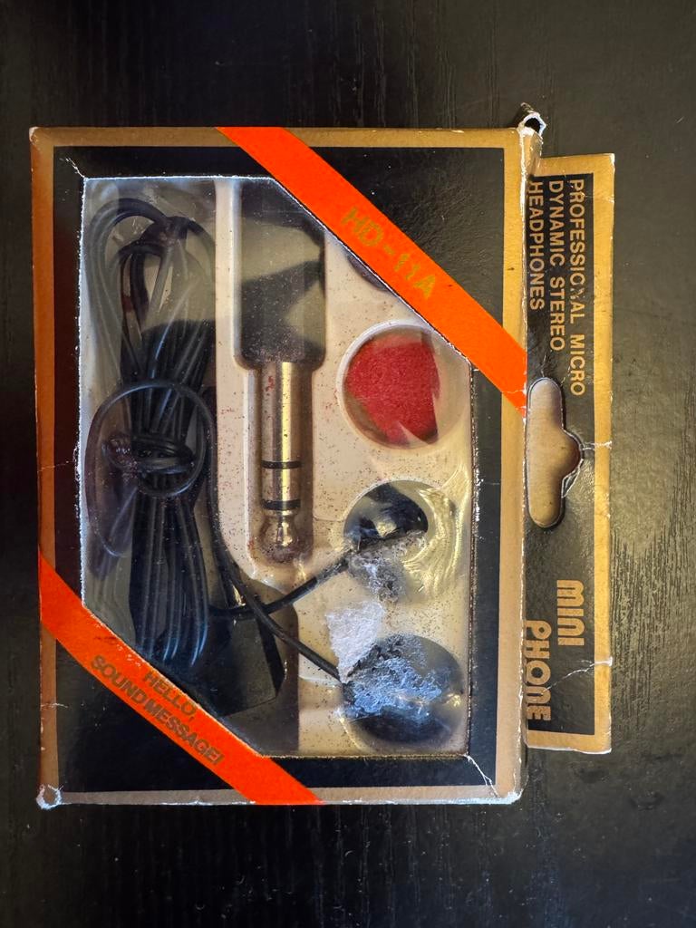 Headphone oortjes walkman discman jaren 80, Ophalen of Verzenden, Zo goed als nieuw, Overige merken