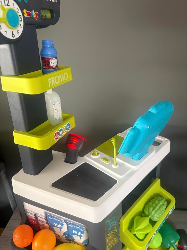 Speelgoed supermarkt kassa, Ophalen, Zo goed als nieuw, Kunststof, Speelkeuken