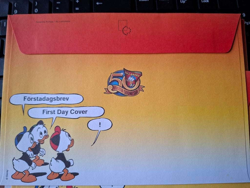 FDC Donald Duck Finland 2001, Verzenden, Europa