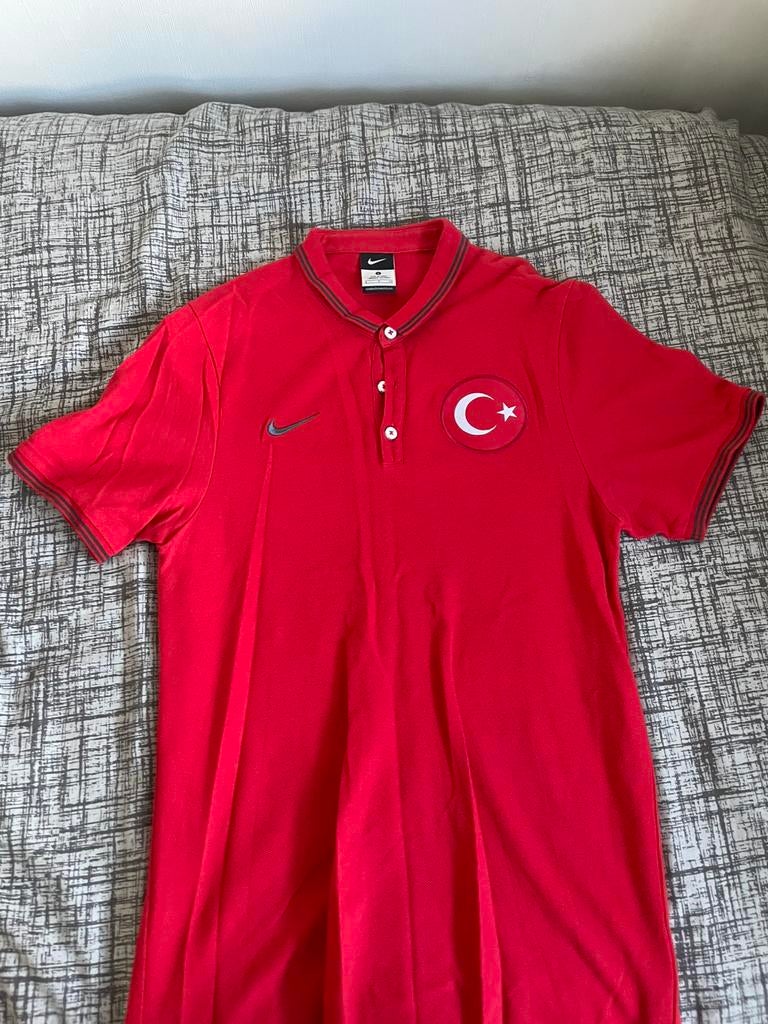 Nike Polo T-Shirt Turkse Elftal Maat S, Ophalen of Verzenden, Zo goed als nieuw, Maat 46 (S) of kleiner, Rood