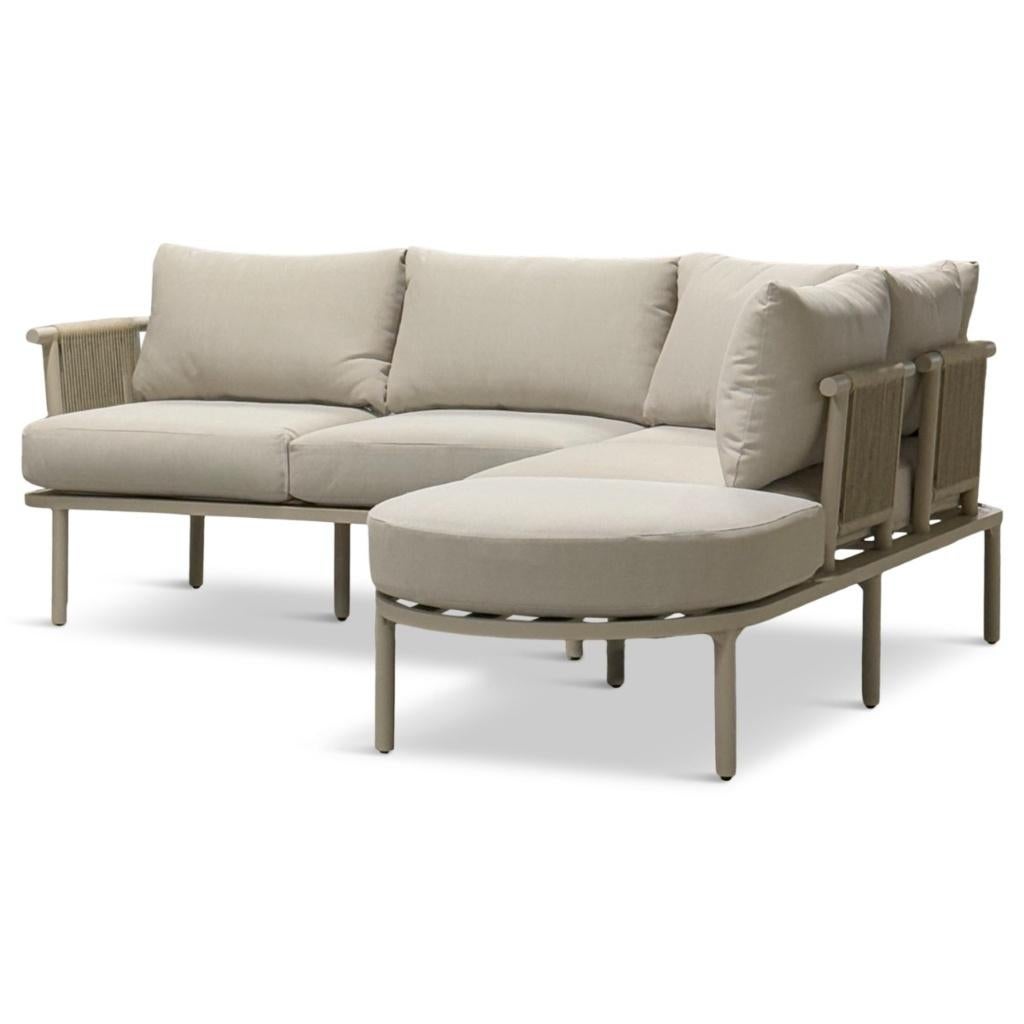 tuin loungeset beige tuinbank **nieuw***, 6 zitplaatsen, Ophalen of Verzenden, Loungeset, Nieuw