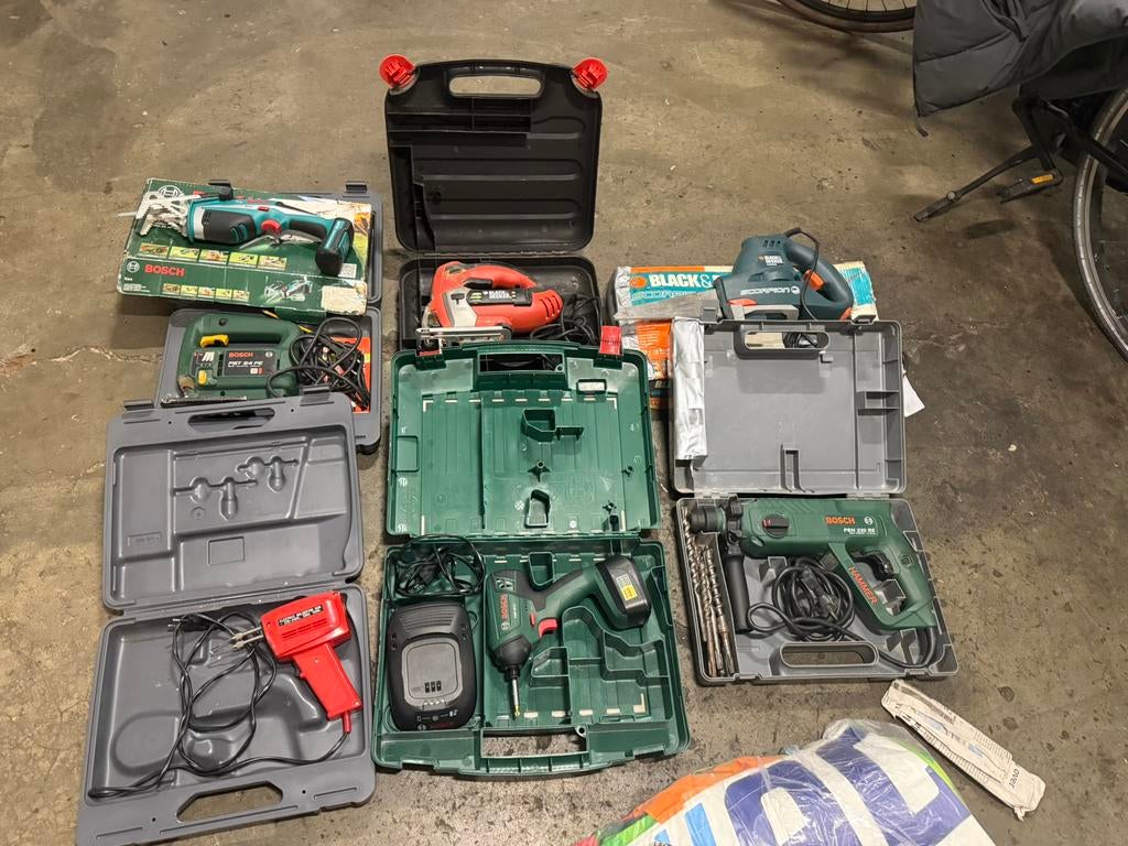 Verscheidene handgereedschap, Ophalen, Gebruikt