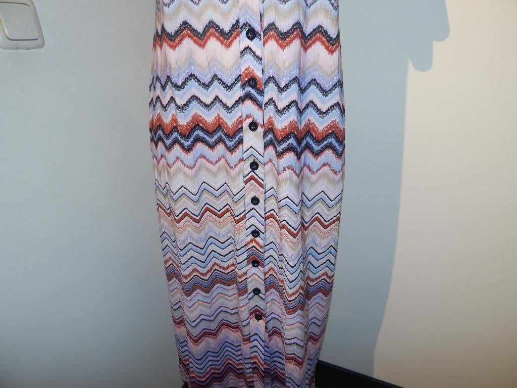 Studio Anneloes travel stof door knoop jurk aztec print S/M, Verzenden, Zo goed als nieuw, Maat 36 (S), Onder de knie