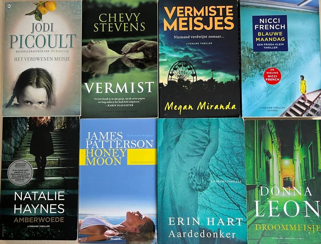 Thrillers, oa Natalie Haynes, Donna Leon, Enelie Schepp, Ophalen of Verzenden, Zo goed als nieuw