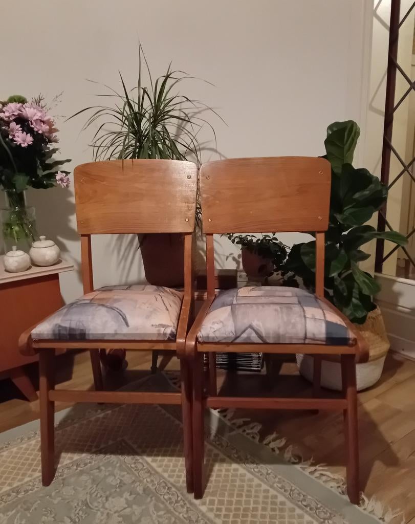 2 vintage retro stoelen, Ophalen