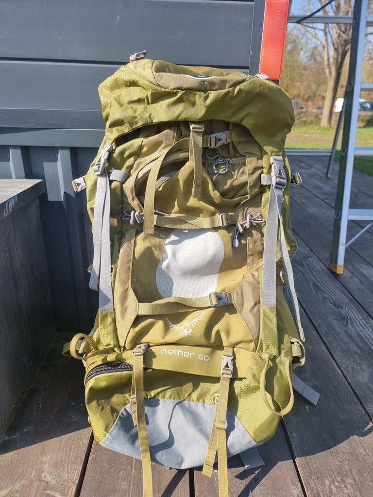 Zgan Osprey Aether 60 Trekkingrugzak - Robuust en Aanpasbaar, Ophalen of Verzenden, Gebruikt
