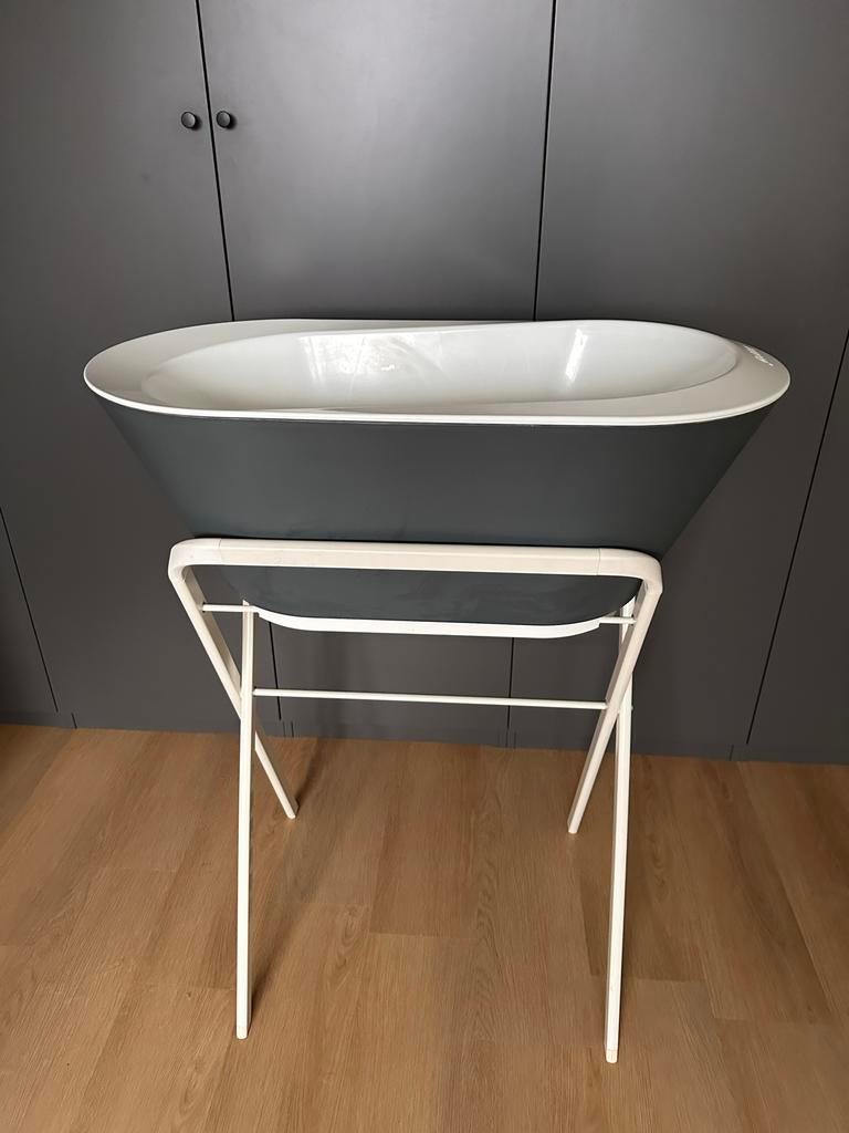 Hoppop babybadje met standaard, Gebruikt, Badje, Standaard, Ophalen