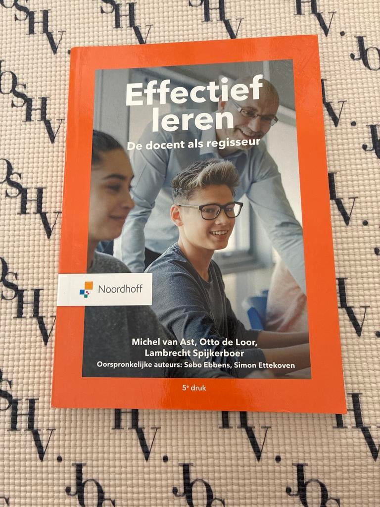 Effectief leren: De docent als regisseur (5e druk), Boeken, Ophalen of Verzenden, Gamma, Zo goed als nieuw, HBO