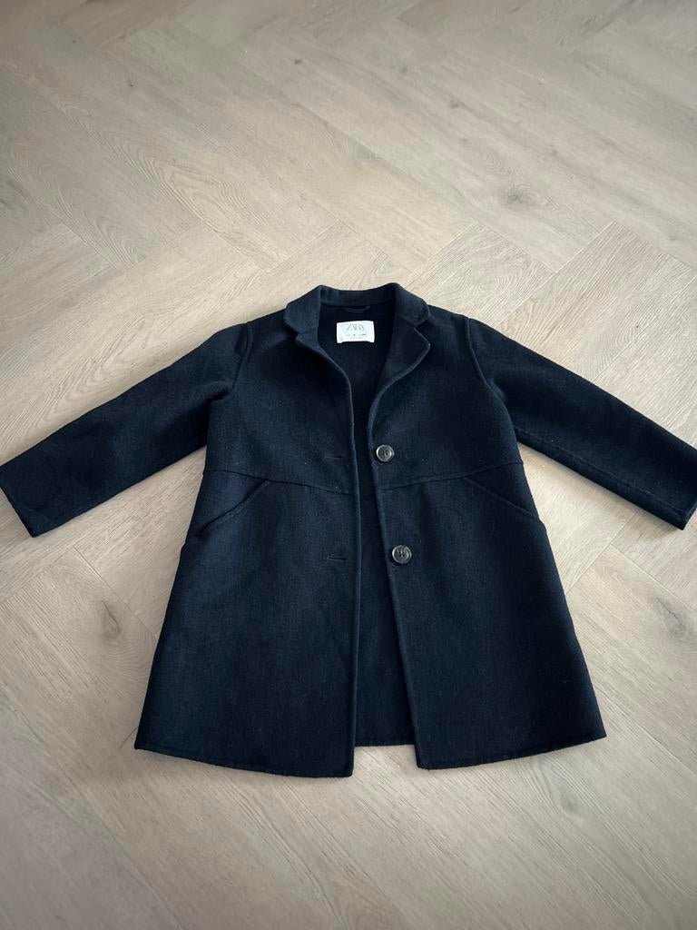 Zara donkerblauwe jas maat 116 voor meisjes, Ophalen of Verzenden, Zo goed als nieuw, Meisje, Jas