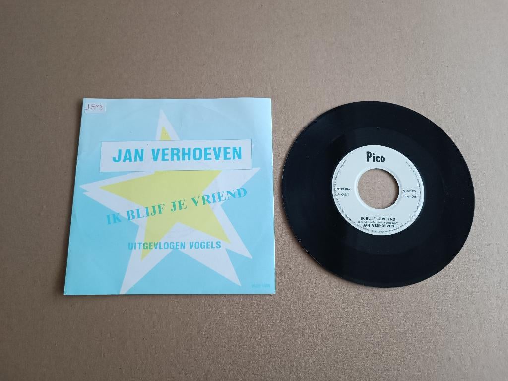 Single: Jan Verhoeven - Ik Blijf Je Vriend (1986), Verzenden, Gebruikt, 7 inch, Nederlandstalig