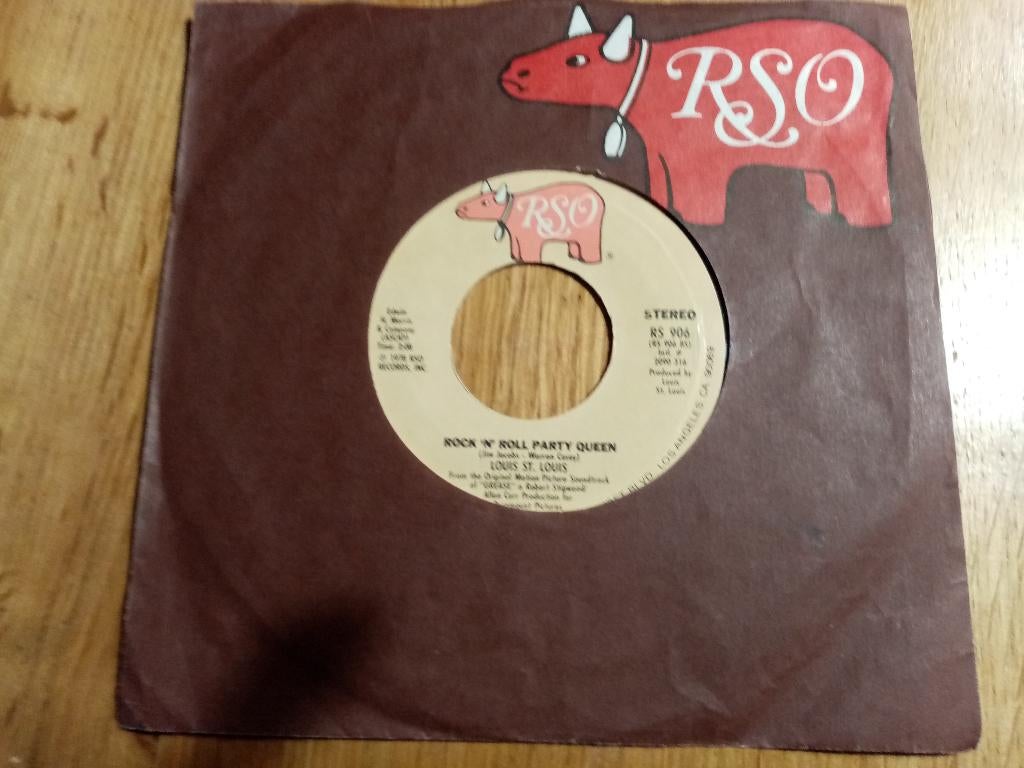 single Grease - Summer Nights / Rock 'n' Roll Party Queen, Cd's en Dvd's, Vinyl Singles, Gebruikt, 7 inch, Single, Ophalen of Verzenden