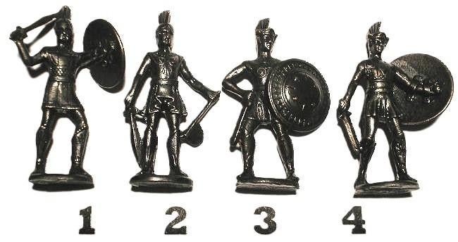 18-Ferrero kinder surprise metal Griekse krijgers, Spartane, Ophalen of Verzenden, Zo goed als nieuw, Overige typen