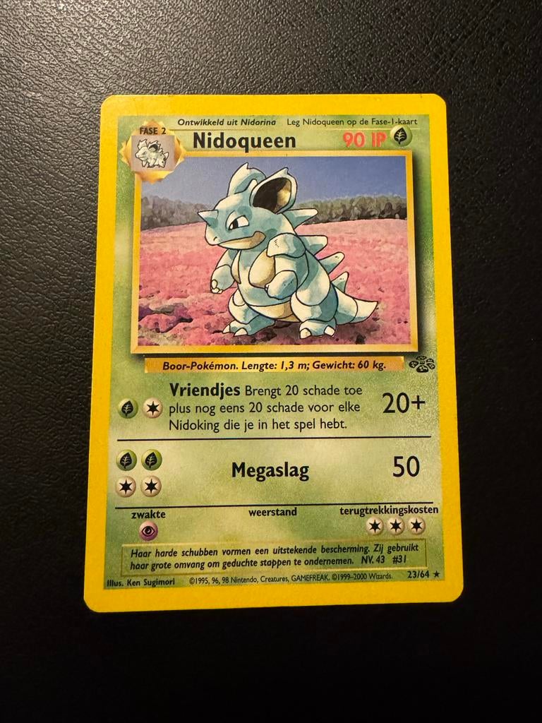 Pokémon Nidoqueen NL 23/64 Jungle Set *, Ophalen of Verzenden, Gebruikt, Losse kaart