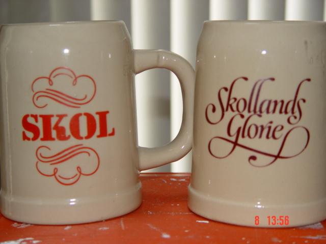 Skol bierpullen, 3 verschillende., Verzamelen, Biermerken, Ophalen of Verzenden, Zo goed als nieuw, Pul(len), Oranjeboom