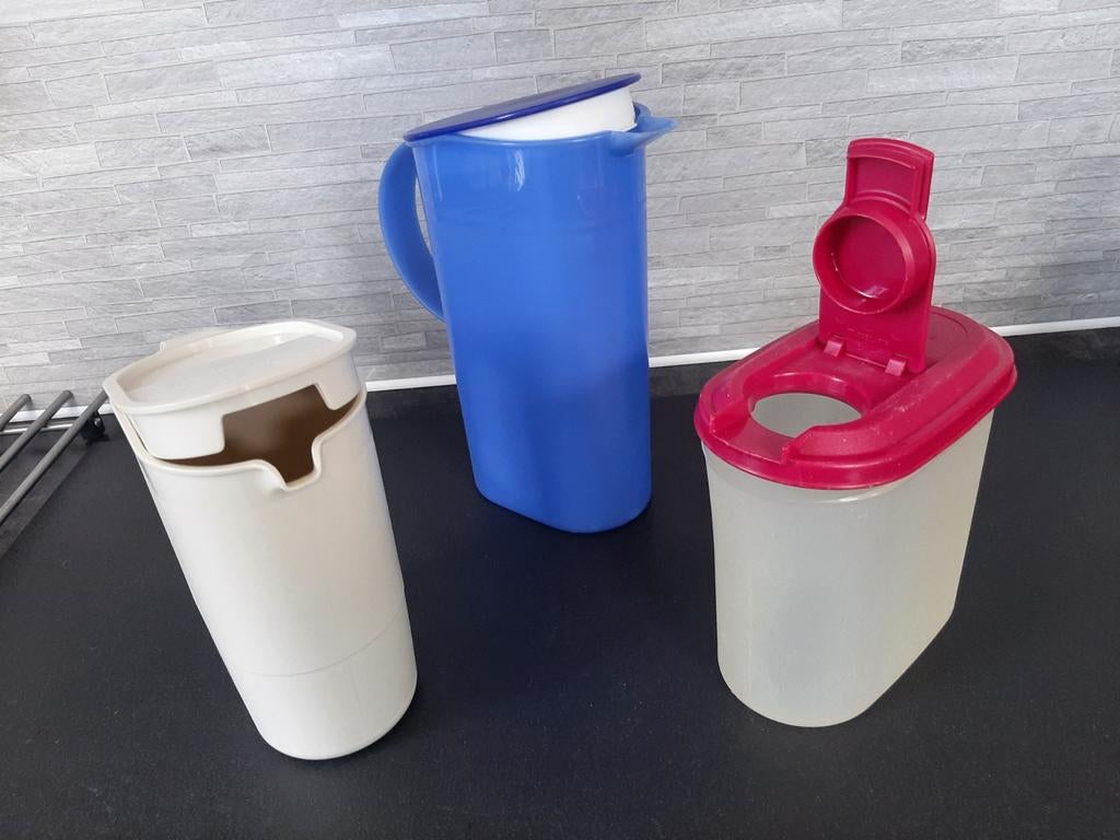 Tupperware schenkkannen sluit deksel en schenk/strooibus PST, Huis en Inrichting, Keuken | Tupperware, Nieuw, Ophalen of Verzenden