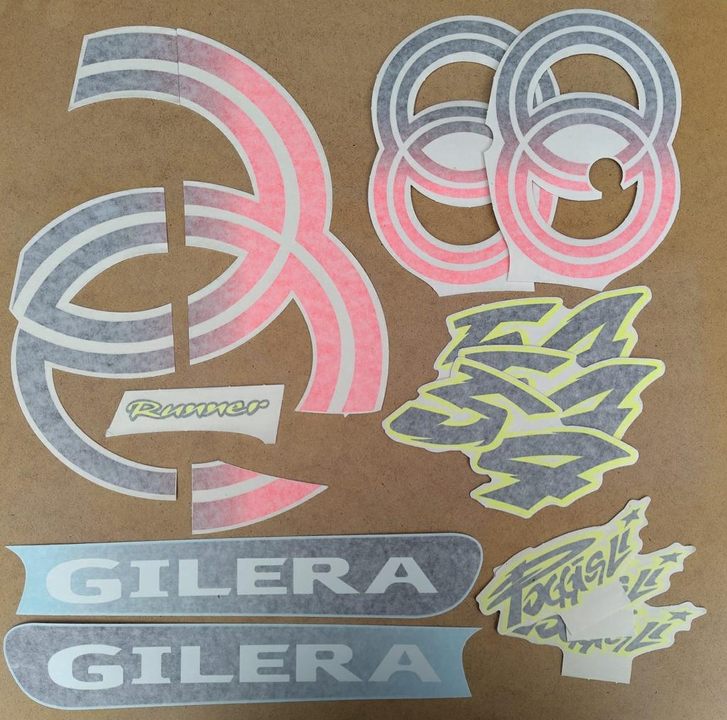 Stickerset Gilera Runner Poggiali, Ophalen of Verzenden