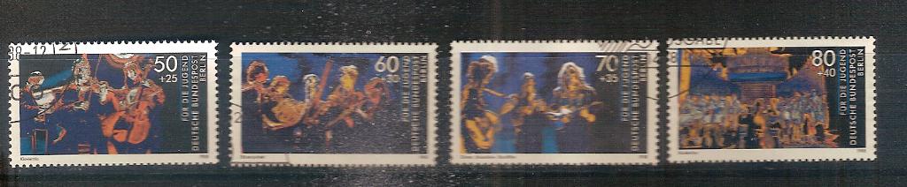 Berlin 807-810, Postzegels en Munten, Ophalen of Verzenden, BRD, Gestempeld
