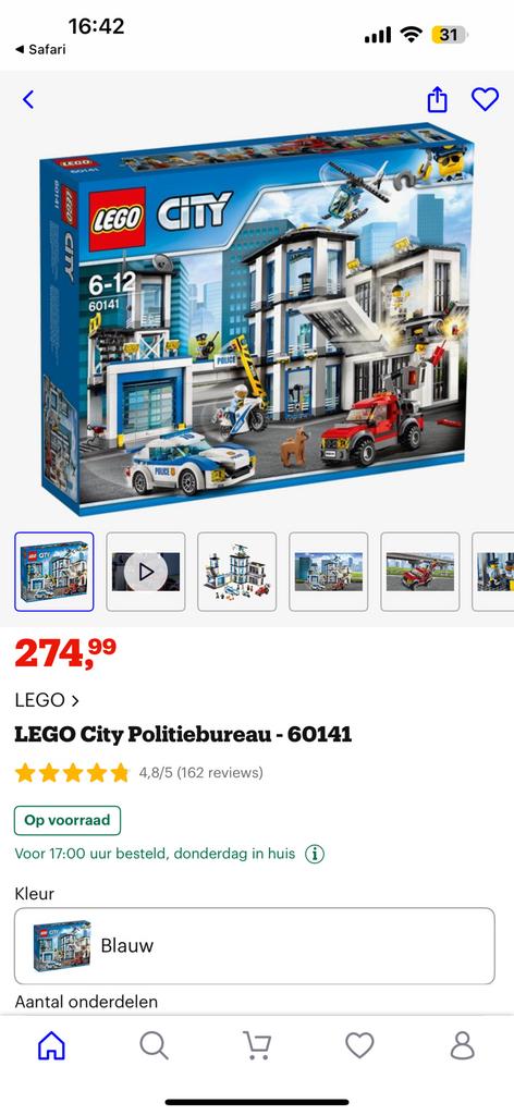 Lego city 60141, Ophalen of Verzenden, Zo goed als nieuw