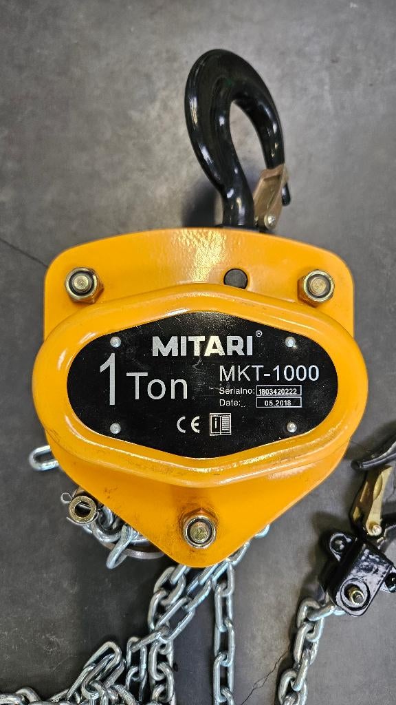 Kettingtakel Mitari MKT-1000, Ophalen, Nieuw