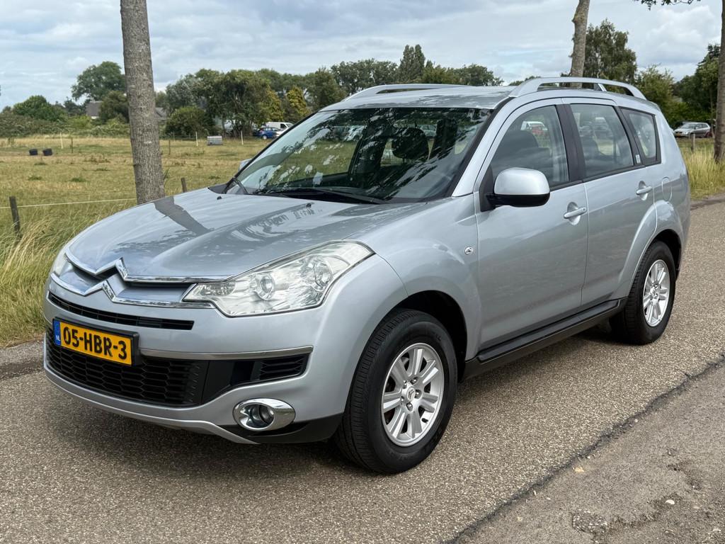 Citroen C-Crosser 2.4-16V Dynamique 7p. APK 08-2026 Airco, Auto's, Automaat, Zwart, 4 cilinders, Bedrijf