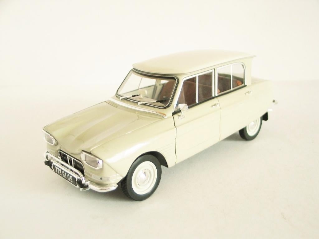 1/18 - M Norev - Citroën Ami 6 (1965) Creme/ Beige, Ophalen of Verzenden, Nieuw, Norev
