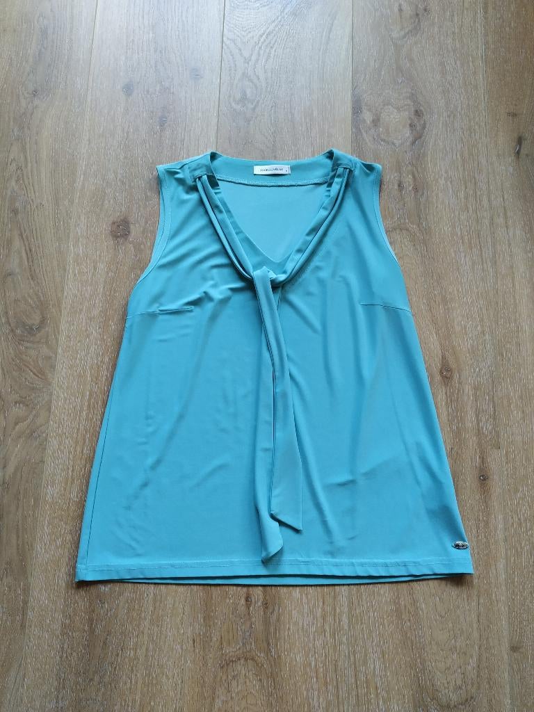 sportieve groene top merk Angelle Milan in maat M, Maat 38/40 (M), Angelle Milan, Verzenden, Zo goed als nieuw