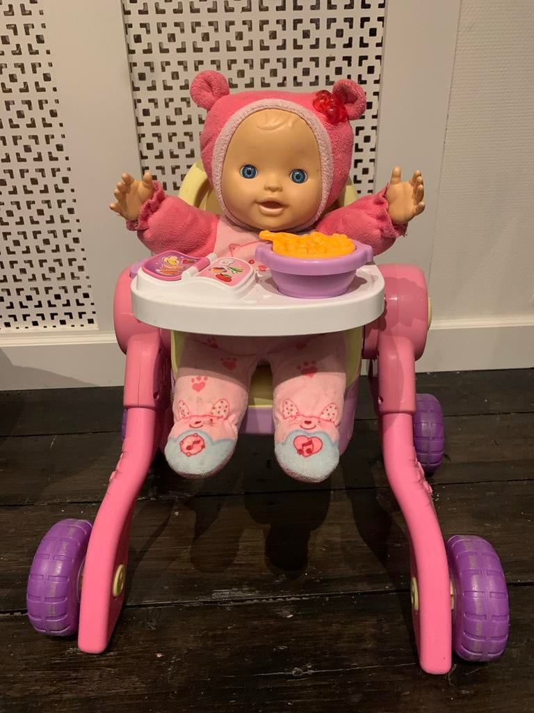 3-in-1 Baby Speelset: Bad, Tafelstoel & Buggy met Muziek, Ophalen of Verzenden, Gebruikt, Overige typen