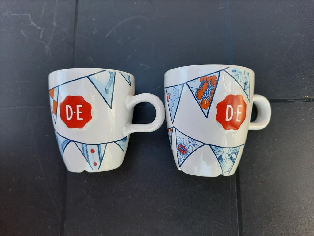 Vintage C1000 Douwe Egberts Burendag Senseo Mokken, Huis en Inrichting, Ophalen of Verzenden, Zo goed als nieuw, Overige stijlen