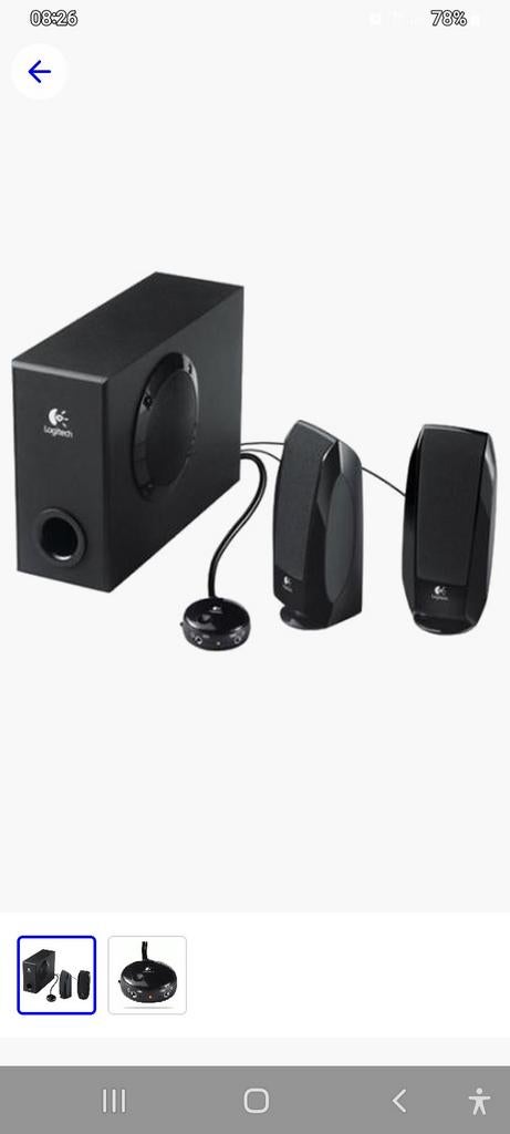 Logitech S-220 2.1 Multimedia Speaker System - Gebruikt, Ophalen, Gebruikt, Audiokanaal 2.1, Logitech