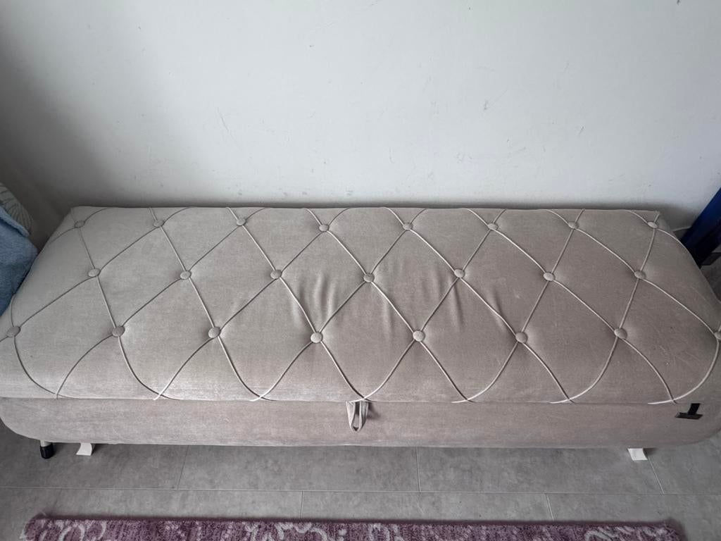 Bankje voor Voeteinde bed met opbergruimte 160cm, Huis en Inrichting, Ophalen of Verzenden, Zo goed als nieuw, Tweepersoons, 160 cm