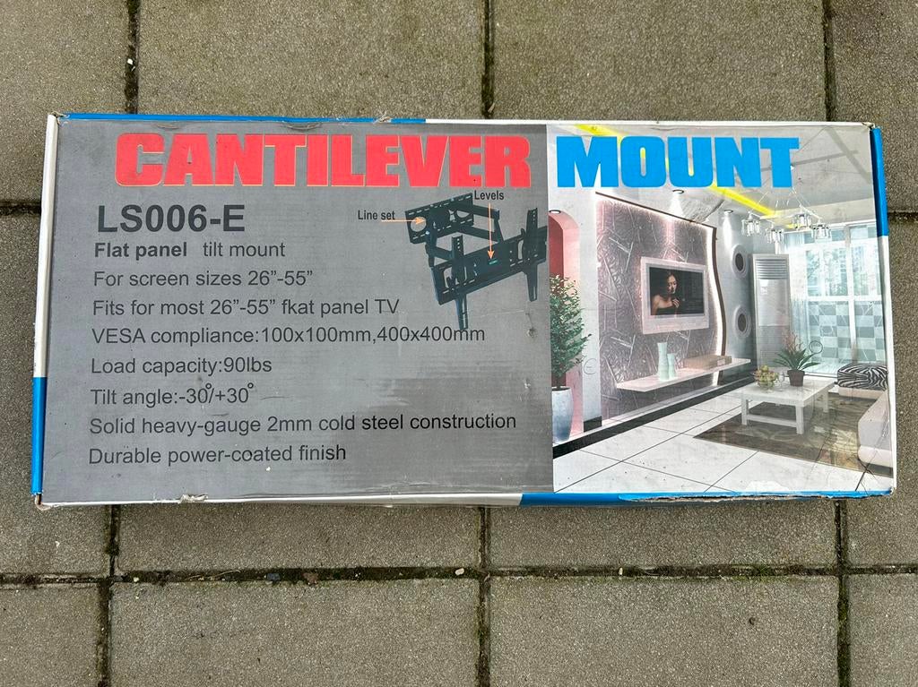 Cantilever mount tv beugel nieuw!!, Ophalen, Zo goed als nieuw