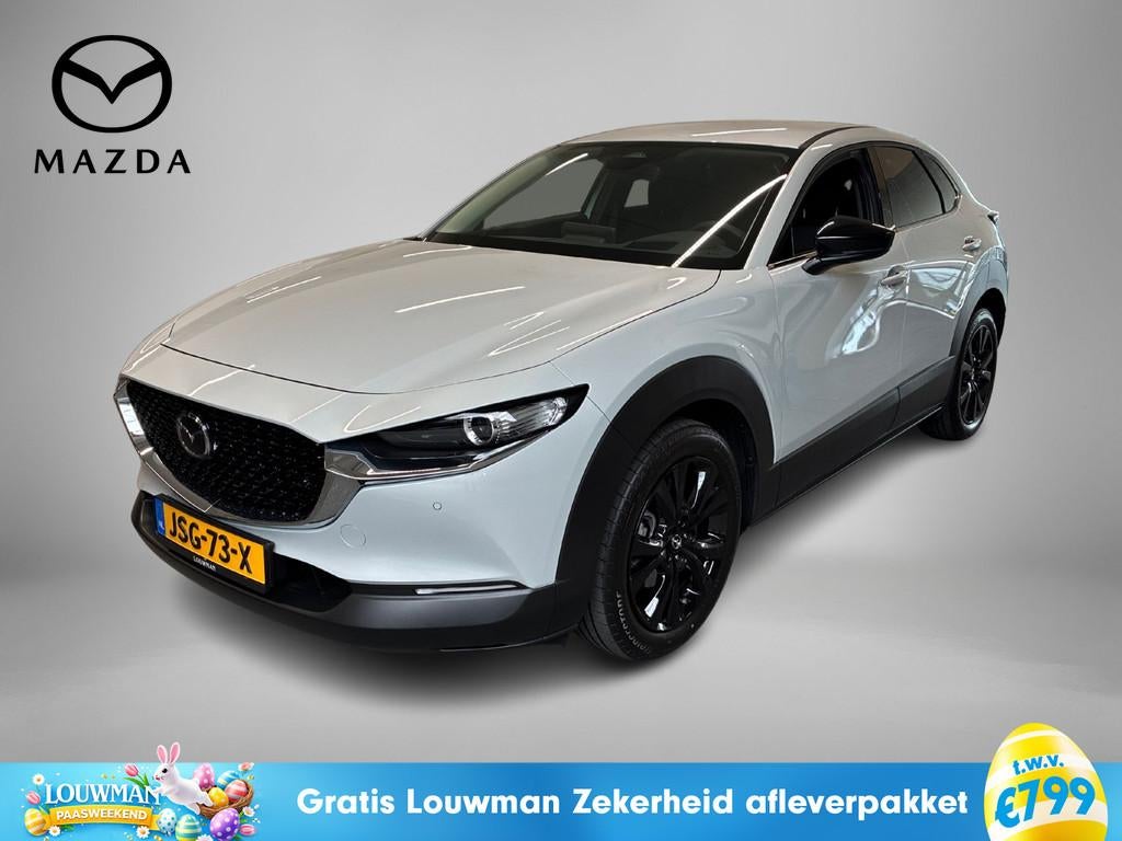 Mazda CX-30 2.5 e-SkyActiv-G M Hybrid Homura (bj 2025), 12 maanden, Stof, 4 cilinders, Wit
