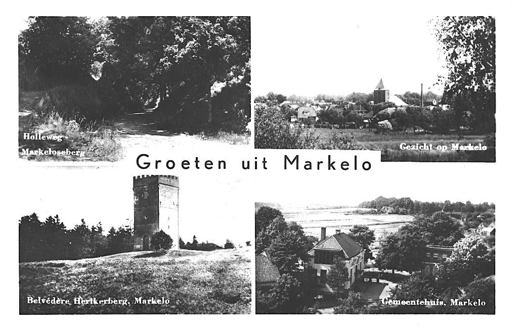 991306 Markelo 1951 Gelopen met postzegel, Ophalen of Verzenden, 1940 tot 1960, Gelopen, Overijssel