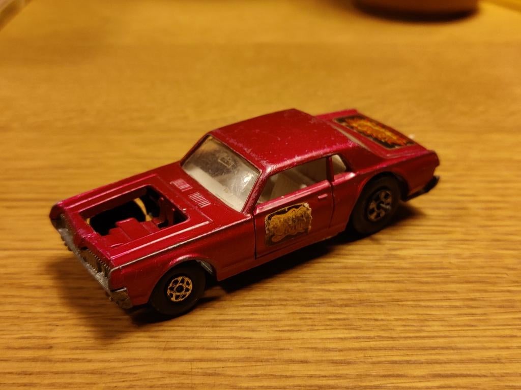 Matchbox Mercury Cougar Dragster ROZE, Ophalen of Verzenden, Auto